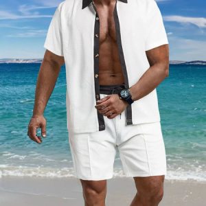 2025 Summer Hot Selling New Men's Casual Versatile beach shorts set