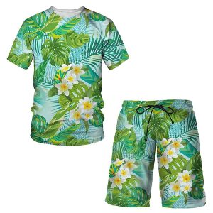 Casual men beach short set