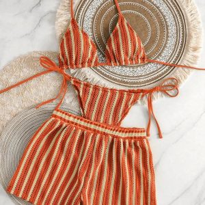 Hannah trendy three piece swimwear set