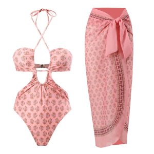 Max Retro One Piece Swimsuit with cover up