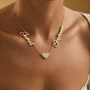 Custom Multiple Names Necklace for Women Stainless Steel Jewelry