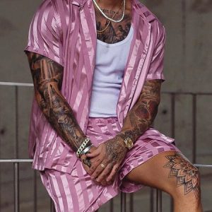Trendy men two piece Beach set